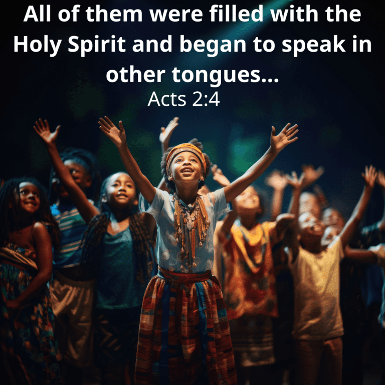 All of them were filled with the Holy Spirit and began to speak in other tongues…”