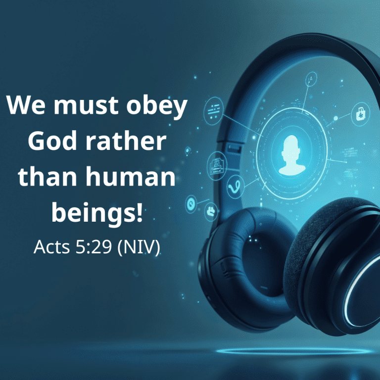 We must obey God rather than human beings!
